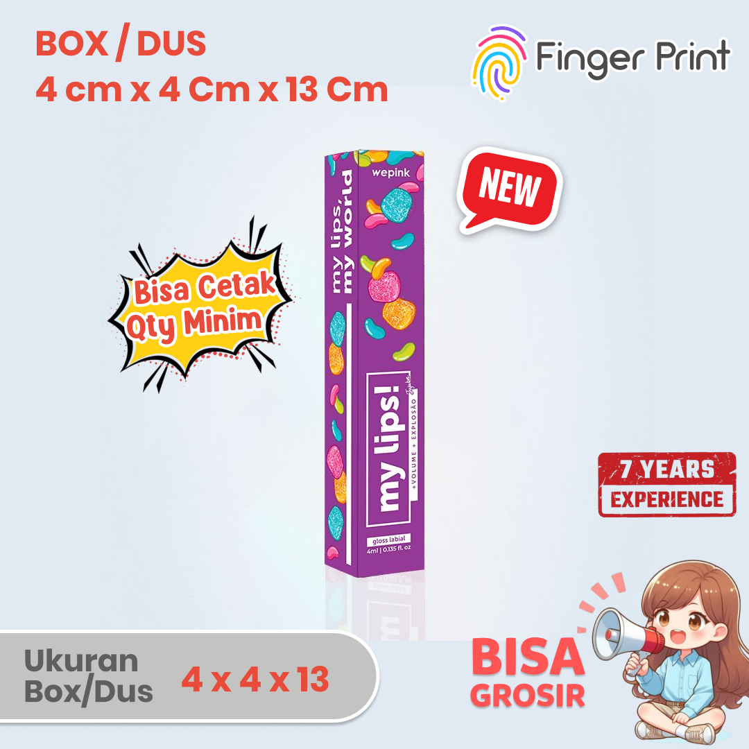 Kotak Lip Tint Polos Kemasan Lip Balm Box Grosir