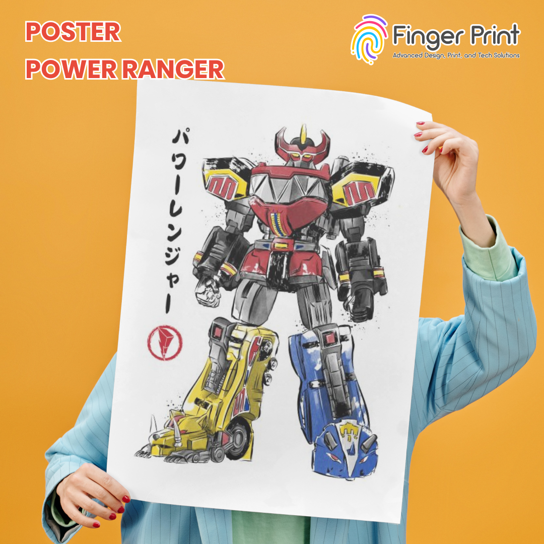 Koleksi Poster Power Ranger Mighty Morphin A3