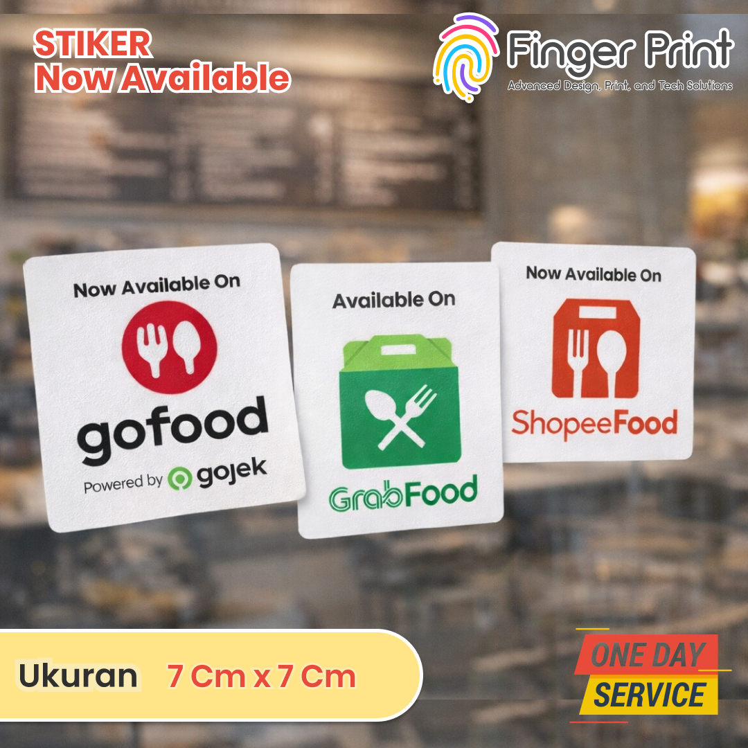 Sticker Available On Gofood Grabfood Shopeefood Anti Air